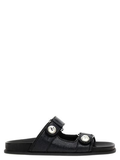 Shop Jimmy Choo 'fayence' Sandals In Black