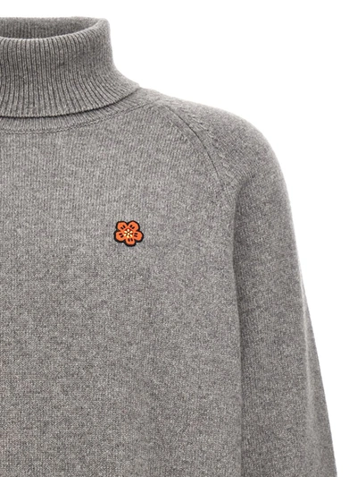Shop Kenzo 'boke Flower' Sweater In Gray