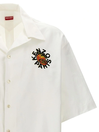 Shop Kenzo ' Orange' Shirt In White