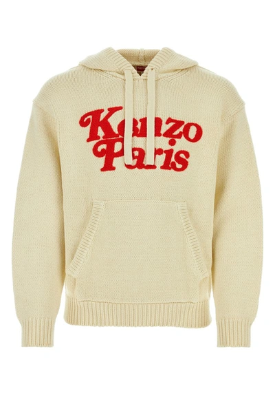 Shop Kenzo Sweatshirts In Offwhite