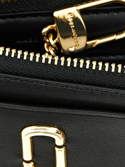 Shop Marc Jacobs 'the J Marc Top Zip Multi' Wallet In Black