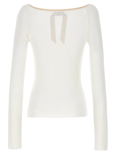 Shop N°21 Ribbed Cardigan In White