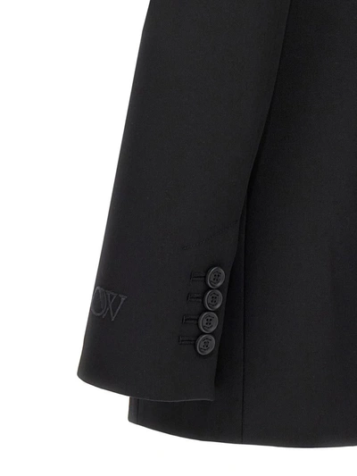 Shop Off-white 'fitted' Blazer In Black