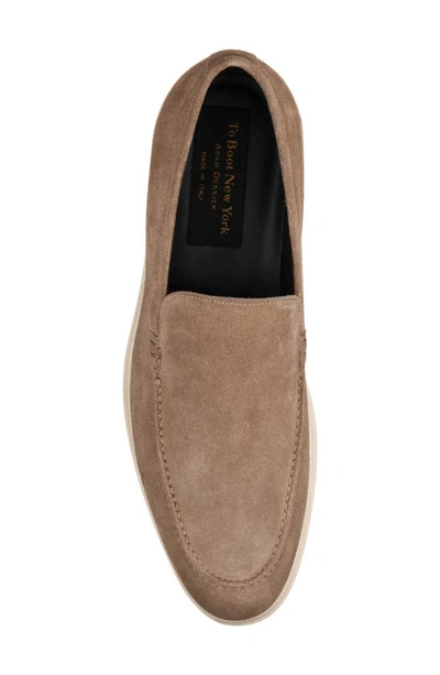 Shop To Boot New York Cassidy Moc Toe Loafer In Taupe Suede