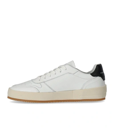 Shop Philippe Model Nice Low White Black Sneaker