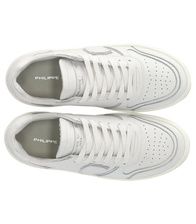 Shop Philippe Model Nice Low White Sneaker