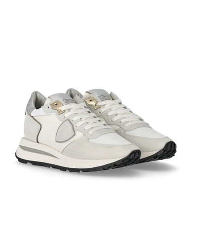 Shop Philippe Model Tropez Haute Low White Sneaker