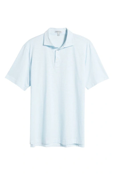 Shop Peter Millar Crown Comfort Stripe Pima Cotton Polo In Cottage Blue