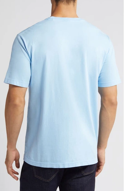 Shop Peter Millar Lava Wash Organic Cotton Pocket T-shirt In Cottage Blue