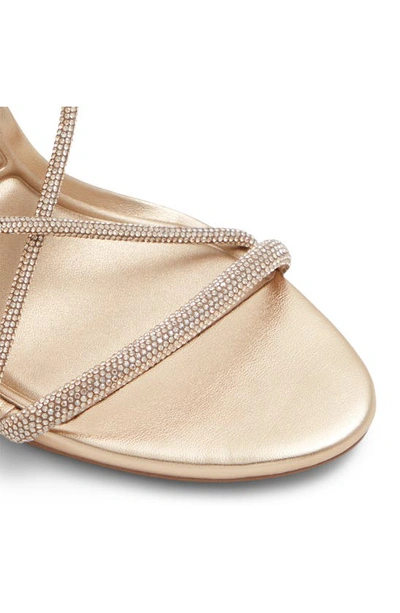 Shop Aldo Marly Embellished Ankle Strap Sandal In Gold