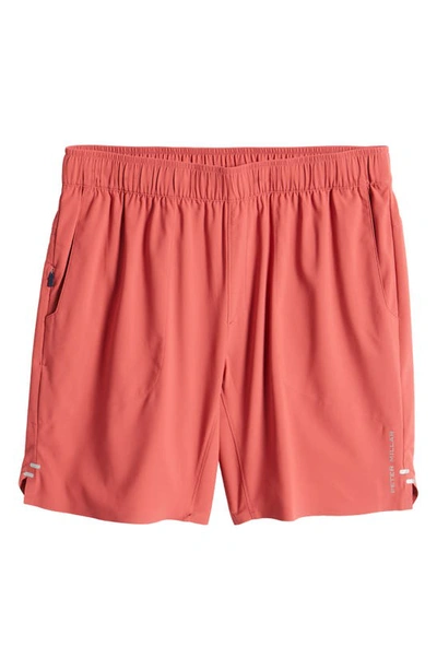 Shop Peter Millar Swift Performance Shorts In Cape Red