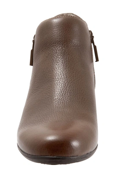 Shop Trotters Major Bootie In Dark Brown