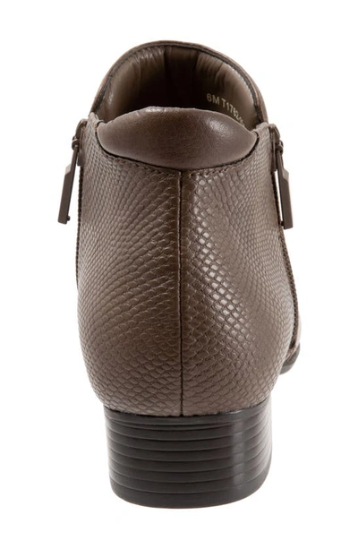 Trotters Major Bootie In Dark Brown