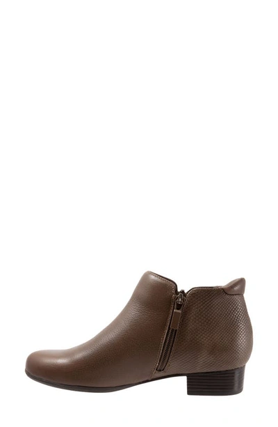 Shop Trotters Major Bootie In Dark Brown