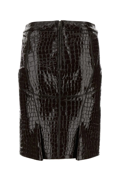 Shop Tom Ford Skirts In Darkchocolate
