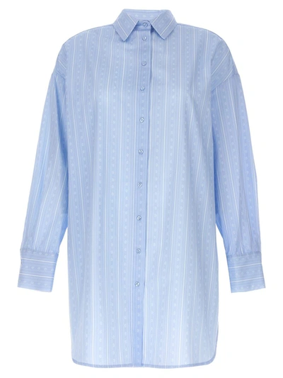 Shop Twinset 'monogram' Shirt In Blue