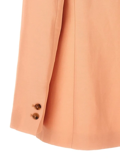 Shop Twinset Single-breasted Blazer In Pink