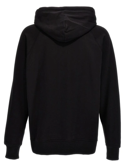 Shop Versace Jeans Couture 'logo Baroque' Hoodie In Black