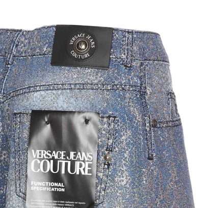 Shop Versace Jeans Couture Shorts In Blue