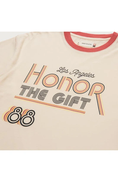 Shop Honor The Gift Retro Honor Ringer Graphic T-shirt In Tan