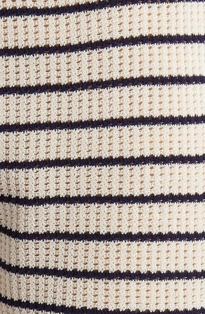 Rag & Bone Viola Stripe Sweater Knit Shorts In Turle Dove Multi