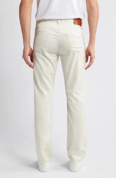 Shop Canali Stretch Twill Five Pocket Pants In White