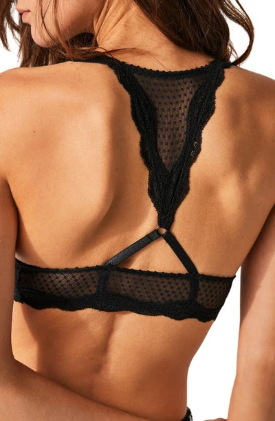 Free People Midweek Longline Lace Bra 2 Pack In Black And White-multi In Black
