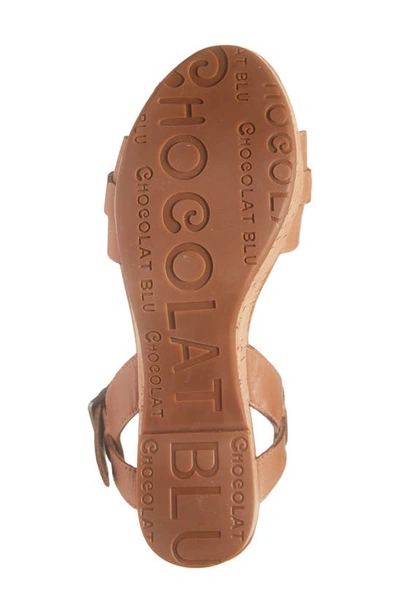 Shop Chocolat Blu Glenda Platform Sandal In Whiskey Leather