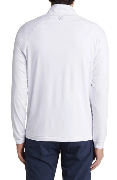 Johnnie-o Freeborne Prep-formance Quarter Zip Pullover In White