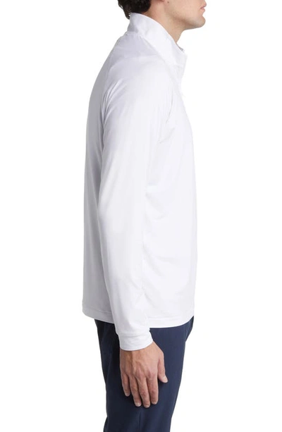 Johnnie-o Freeborne Prep-formance Quarter Zip Pullover In White