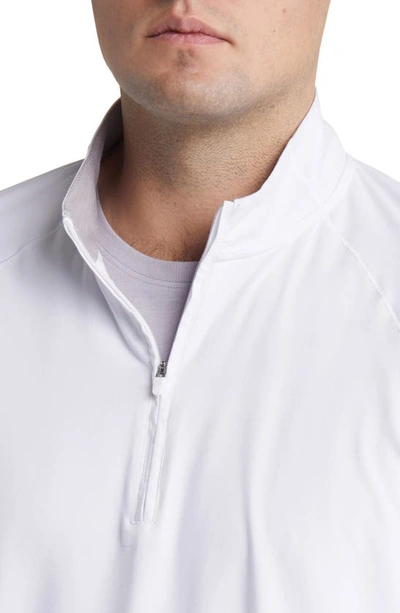 Johnnie-o Freeborne Prep-formance Quarter Zip Pullover In White