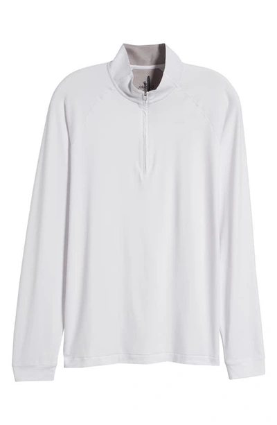 Johnnie-o Freeborne Prep-formance Quarter Zip Pullover In White
