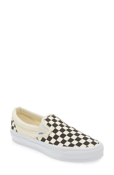 Vans Classic Slip On Trainers Checkerboard Rhinestone Black In Multi