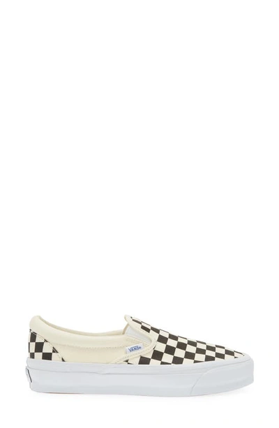 Shop Vans Premium Authentic Reissue 98 Slip-on Sneaker In Lx Checkerboard Black/ White