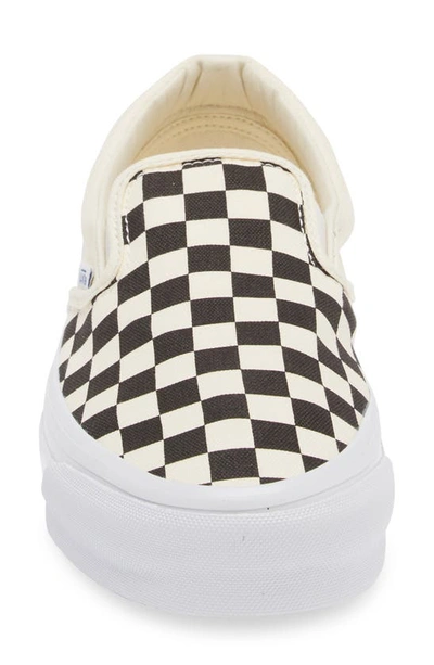Shop Vans Premium Authentic Reissue 98 Slip-on Sneaker In Lx Checkerboard Black/ White