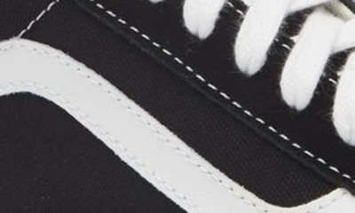 Vans Old Skool Womens Canvas Low Top Skate Shoes In Lx Black/ White
