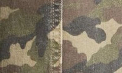 Hidden Jeans Camo Print Straight Leg Cargo Pants In Olive