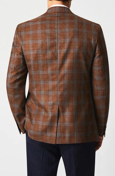Shop Billy Reid Plaid Wool Blend Sport Coat In Rust Plaid