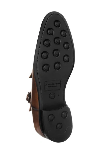 To Boot New York Hammill Cap Toe Double Monk Strap Shoe In Burnished Tan