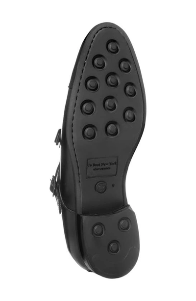 To Boot New York Hammill Cap Toe Double Monk Strap Shoe In Black