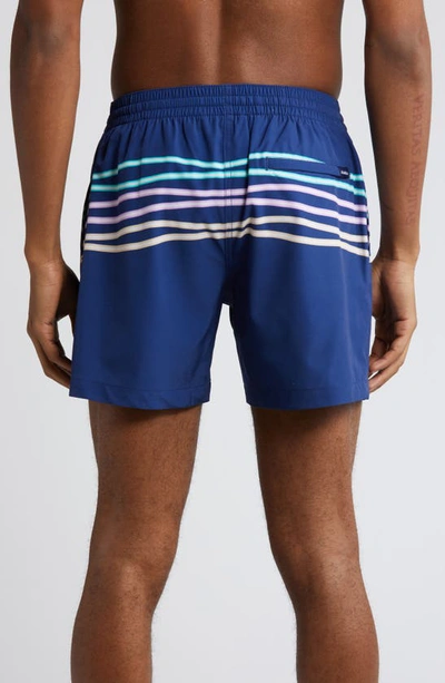 Shop Chubbies Classic Lined 5.5-inch Swim Trunks In The Moon Shadows