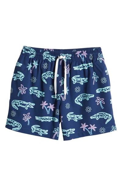 Shop Chubbies Classic Lined 5.5-inch Swim Trunks In The Neon Glades