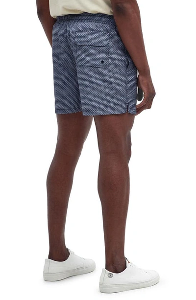 Shop Barbour Shell Swim Trunks In Navy