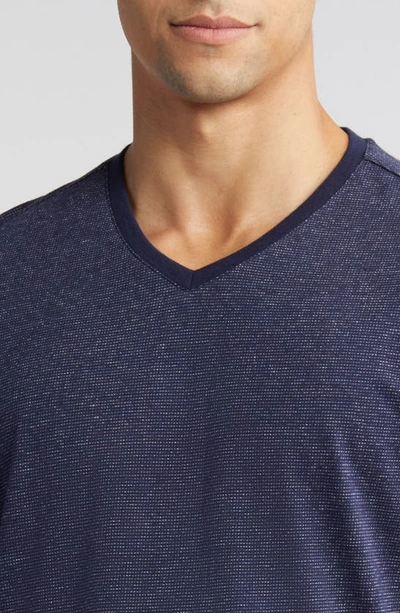 Robert Barakett Thoreau V-neck T-shirt In Navy