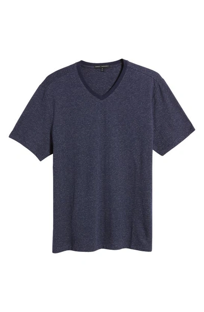 Robert Barakett Thoreau V-neck T-shirt In Navy