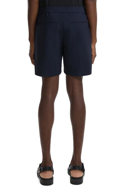 Theory Men's Curtis Flat Front Shorts In Baltic