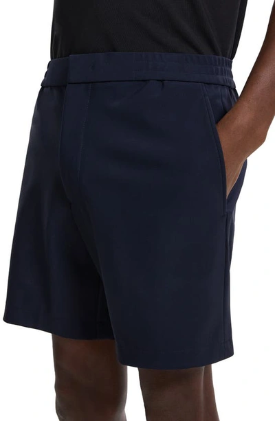 Theory Men's Curtis Flat Front Shorts In Baltic