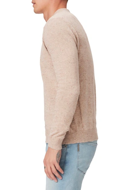 Shop Paige Valdez Cotton & Linen Polo Sweater In Clouded Sunrise Multi