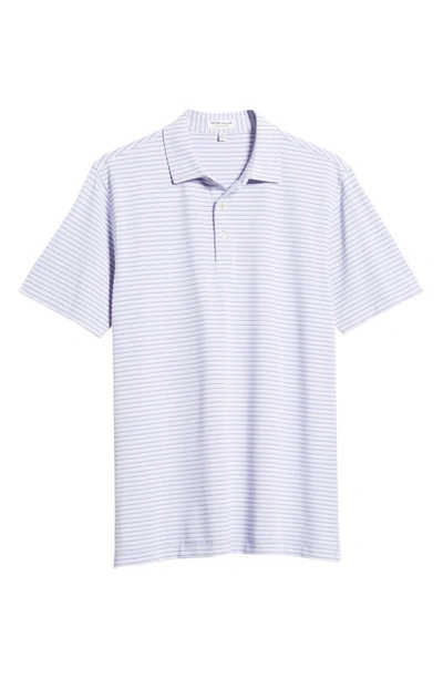 Shop Peter Millar Crown Crafted Dellroy Performance Mesh Polo In Lavender Fog