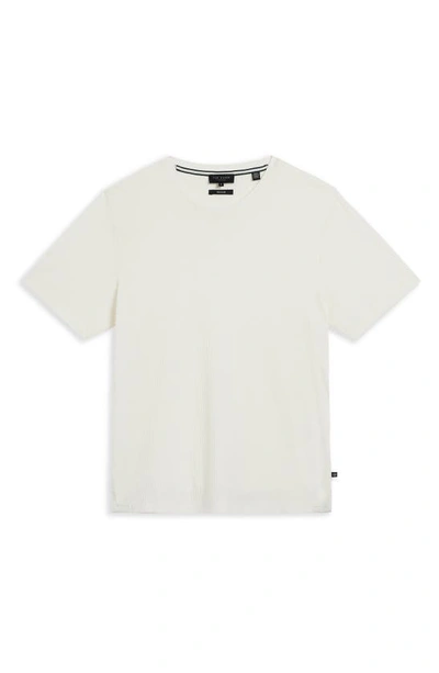 Shop Ted Baker Rakes Rib T-shirt In White